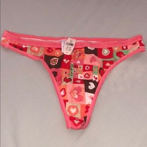 Victoria’s Secret Low Rise Thong- Hearts